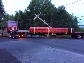 Tractor Trailer Pole Route 7