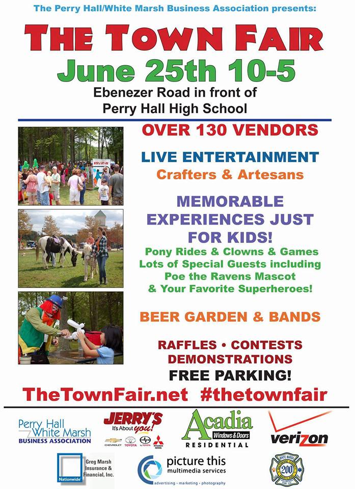 Perry Hall Town Fair 2016 comes home on June 25th