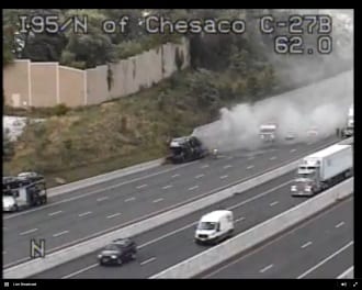 Vehicle Fire I-95 20160810