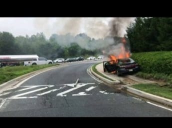 Car Fire White Marsh 20170530