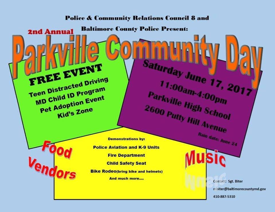 Parkville Community Day 2017