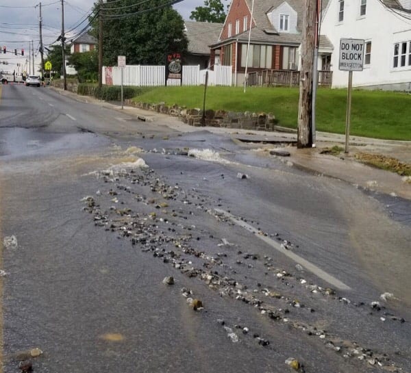 Belair Road Water Main Break 20190617