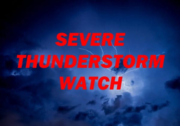 Severe Thunderstorm Watch Issued For Nottingham Area