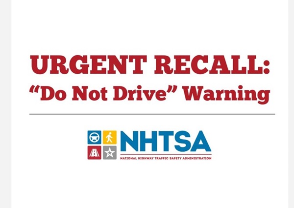 NHTSA Do Not Drive Recall Waning