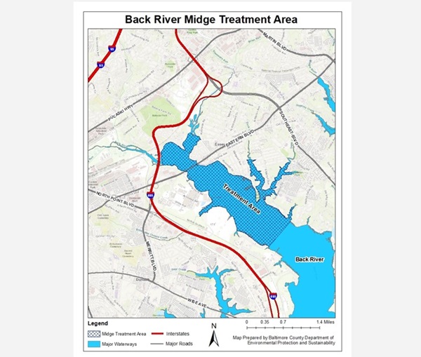 Back River Midge Treatment Area 202406