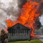 Steppingstone Farm Museum Barn Fire 202406