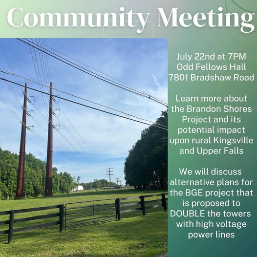 Brandon Shores Community Meeting Upper Falls MD 20240722