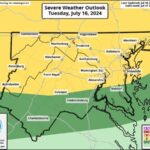 NWS Baltimore Storm Probability 20240716