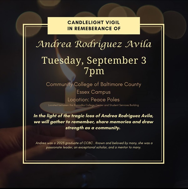 Andrea Rodriguez Avila CCBC Candlelight Vigil 20240903