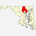 Map of Maryland Baltimore County