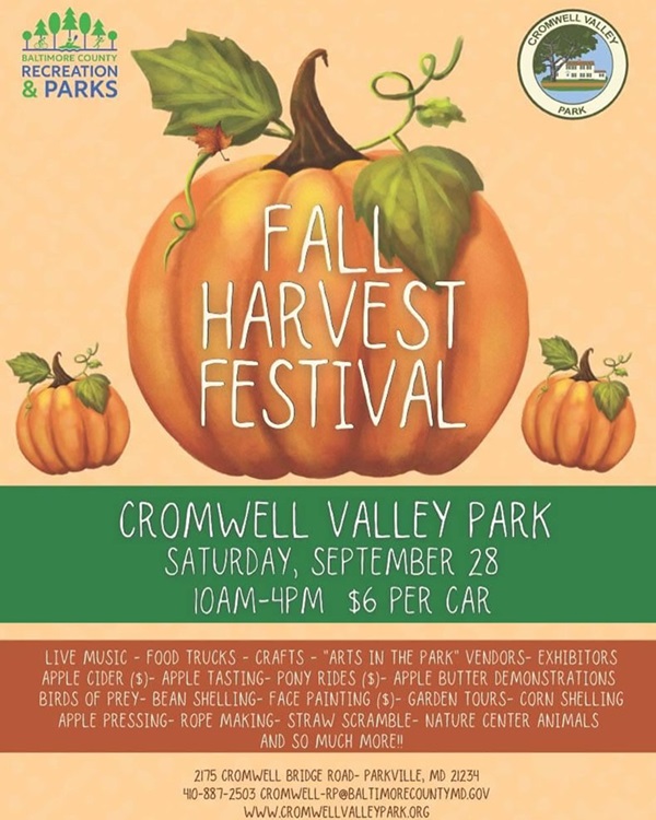 Cromwell Valley Park 2024 Fall Harvest Festival