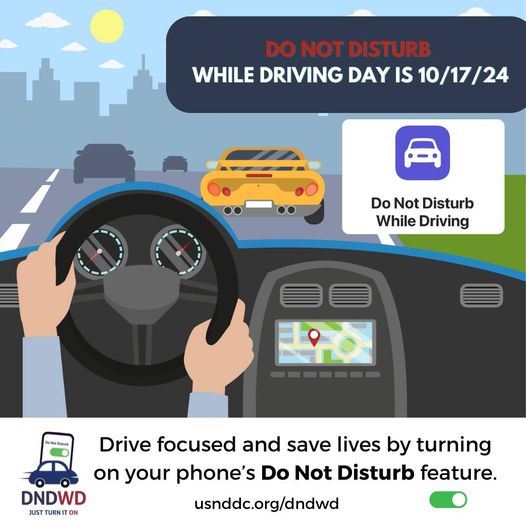 Do Not Disturb While Driving Day 20241017