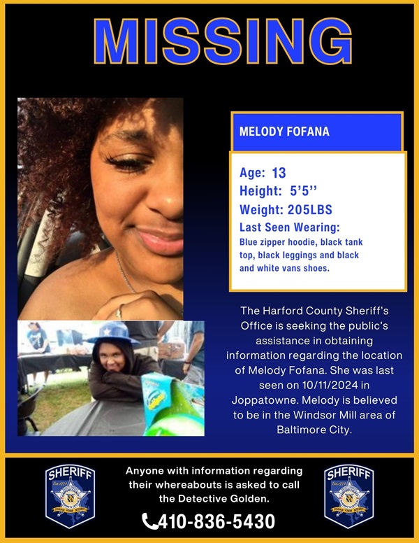 Melody Fofana Missing Poster