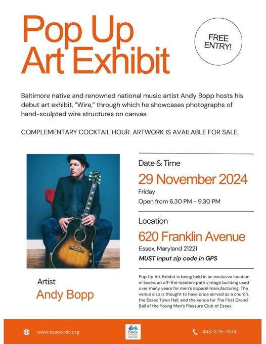 Andy Bopp Art Exhibit Essex 2024