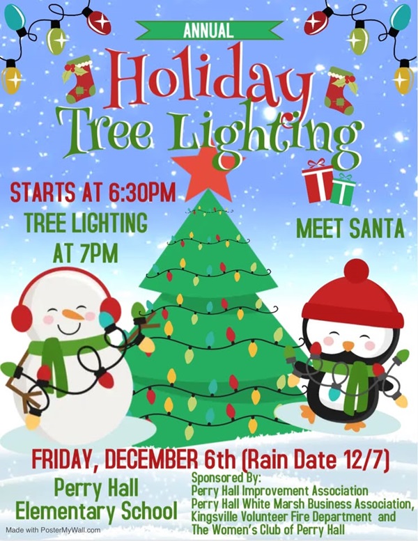 Perry Hall Tree Lighting 2024 Flyer