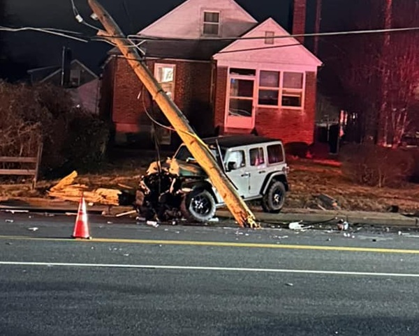 Belair Road Utility Pole Crash 20241213b