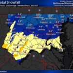 NWS Baltimore Snowfall Forecast 20250210a