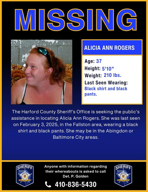 Alicia Ann Rogers HCSO Missing Flyer 20250325