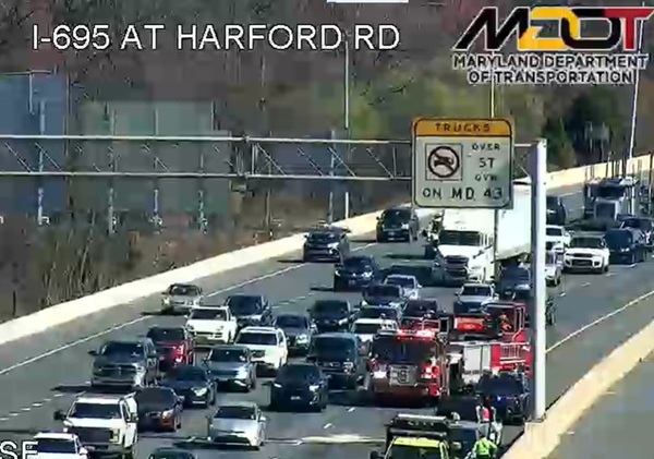 I-695 Crash Parkville MD 20250321