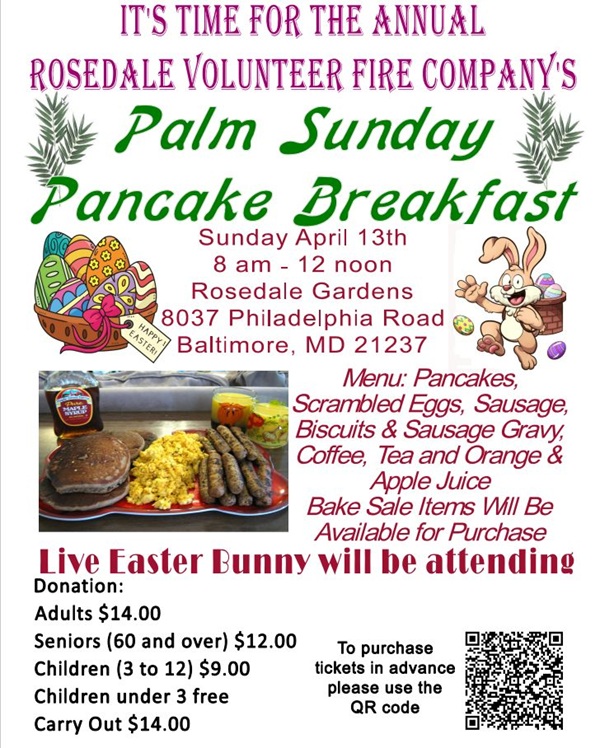 Rosedale VFC Palm Sunday Pancake Breakfast 20250413